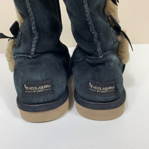 Koolaburra by UGG Victoria Tall Women's Winter Boots In Black Size 8 - Picture 4 of 9